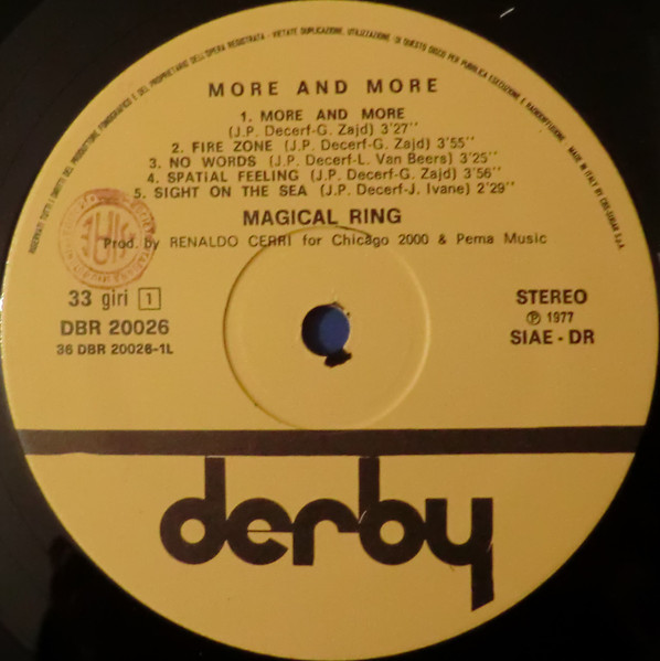 Magical Ring - More And More | Derby (DBR 20026) - 4