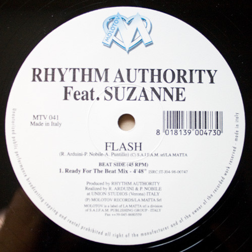 Rhythm Authority Feat. Suzanne - Flash | Molotov Records (MTV 041) - main