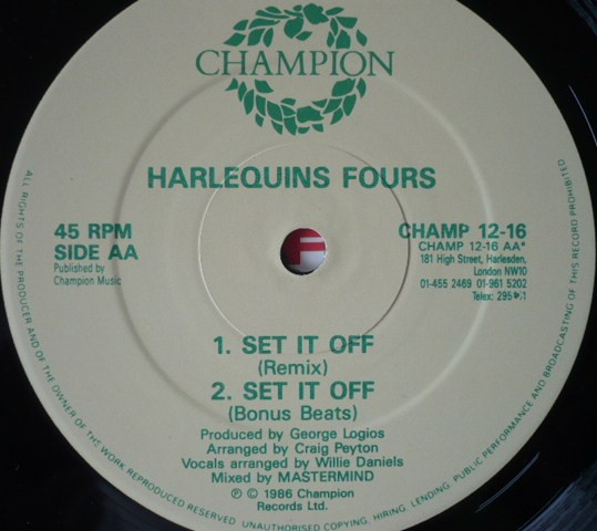 Harlequins Fours - Set It Off | Champion (CHAMP 12-16) - 3 Harlequins Fours - Set It Off | Champion (CHAMP 12-16) - 3