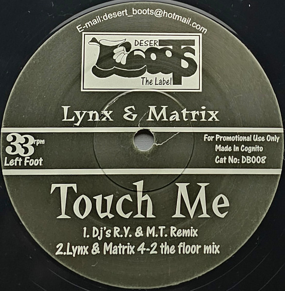 Lynx & Matrix - Touch Me / Cheatin' & Lies | Desert Boots (DB008)