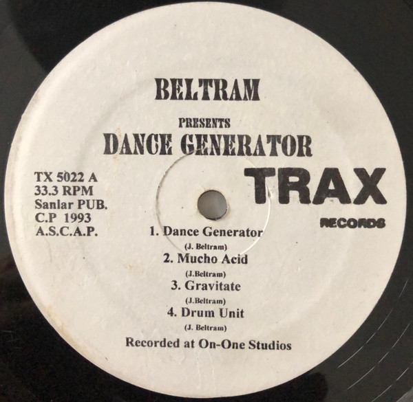 Joey Beltram - Dance Generator | Trax Records (TX 5022)