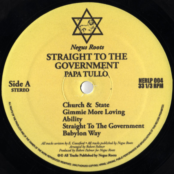 Papa Tullo - Straight To The Government | Negus Roots (NERLP 004) - 3