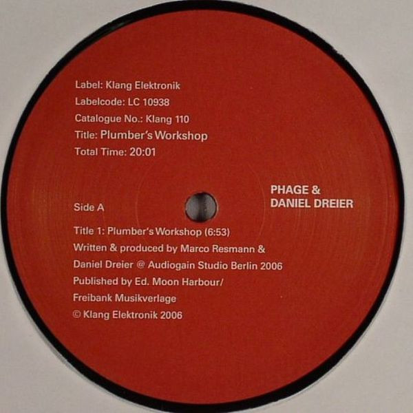 Phage & Daniel Dreier - Plumber's Workshop | Klang Elektronik (KLANG 110) Phage & Daniel Dreier - Plumber's Workshop | Klang Elektronik (KLANG 110)