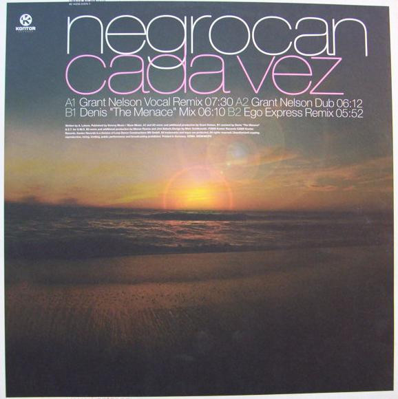 Negrocan - Cada Vez | Kontor Records (Kontor112) - 2 Negrocan - Cada Vez | Kontor Records (Kontor112) - 2