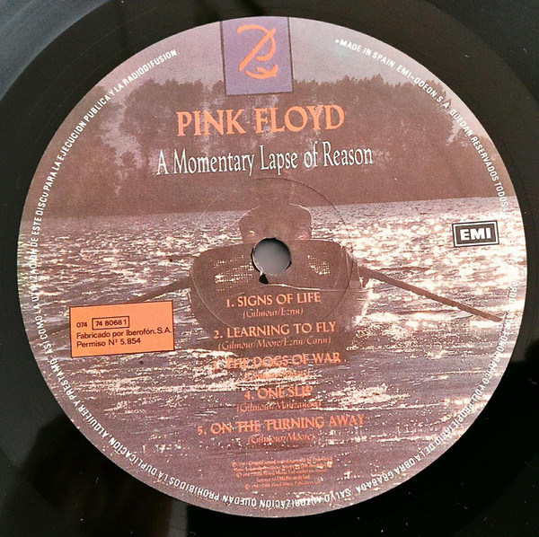 Pink Floyd - A Momentary Lapse Of Reason | EMI (074 74 8068 1) - 4