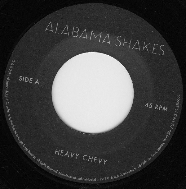 Alabama Shakes - Heavy Chevy | ATO Records (0145) Alabama Shakes - Heavy Chevy | ATO Records (0145)