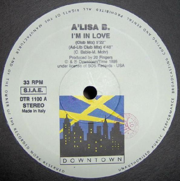 A'Lisa B - I'm In Love | Downtown (DTR 1100) A'Lisa B - I'm In Love | Downtown (DTR 1100)