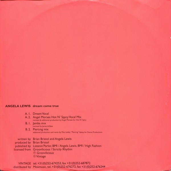 Angela Lewis - Dream Come True | Vintage (VIN001) - 2