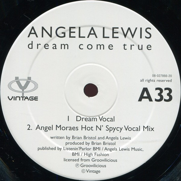 Angela Lewis - Dream Come True | Vintage (VIN001) - 3