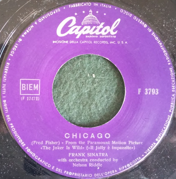 Frank Sinatra - All The Way / Chicago | Capitol Records (F 3793) - 2 Frank Sinatra - All The Way / Chicago | Capitol Records (F 3793) - 2