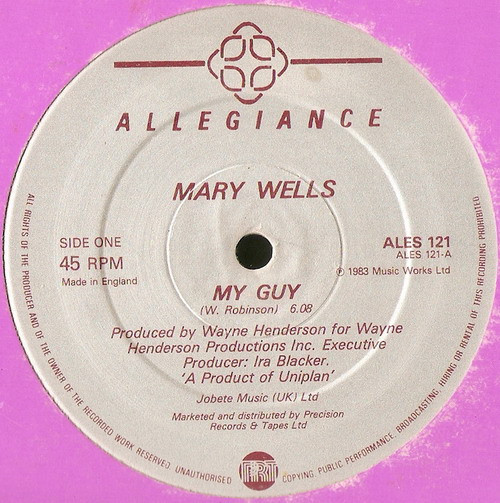 Mary Wells - My Guy | Allegiance (ALES 121)