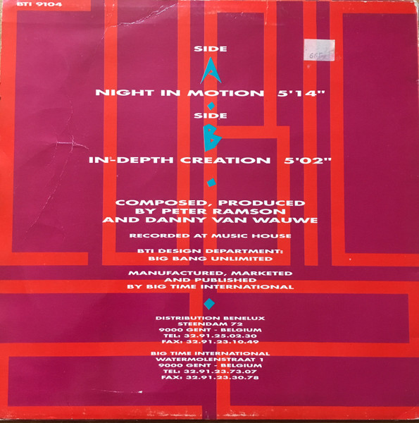 Cubic 22 - Night In Motion | Big Time International (BTI 9104) - 2