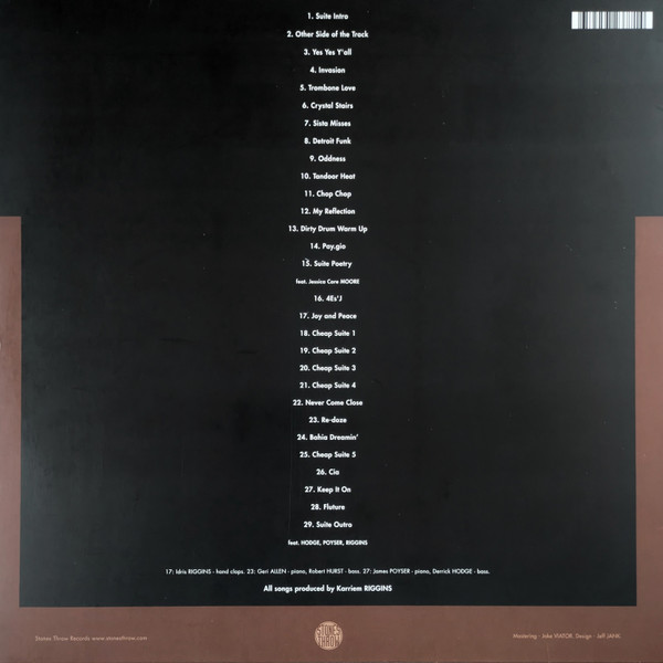 Karriem Riggins - Headnod Suite | Stones Throw Records (STH2377) - 2 Karriem Riggins - Headnod Suite | Stones Throw Records (STH2377) - 2