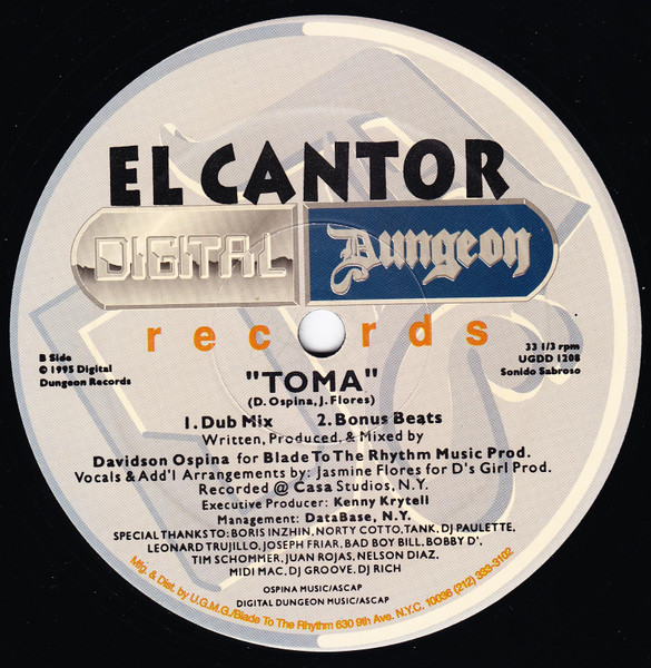 El Cantor - Toma | Digital Dungeon Records (UGDD 1208) - main