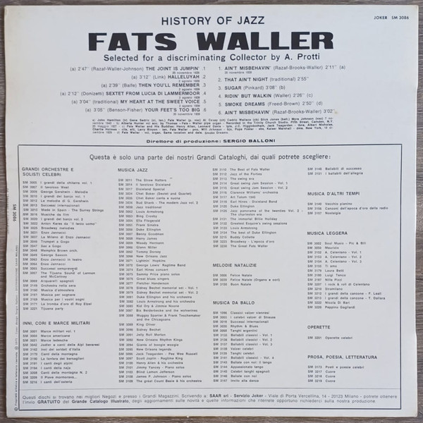 Fats Waller - Fats Waller | Joker (SM 3086)