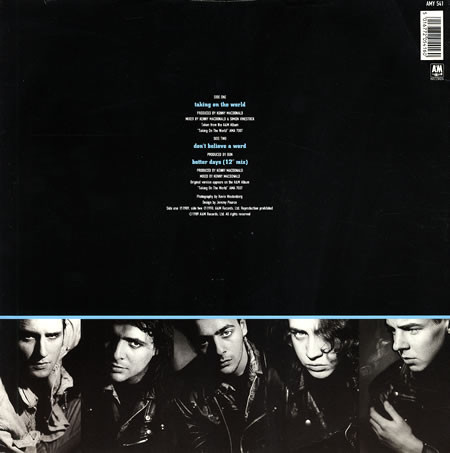 Gun - Taking On The World | A&M Records (AMY 541) - 2 Gun - Taking On The World | A&M Records (AMY 541) - 2