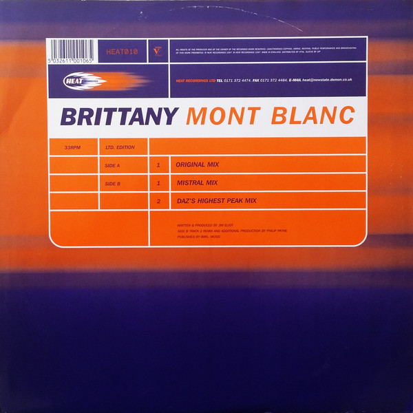 Brittany - Mont Blanc | Heat Recordings (HEAT010) - 2