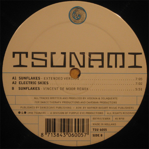 2HD - Sunflakes | Tsunami (TSU 6005) - 2