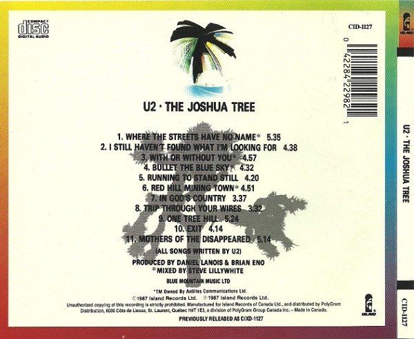 U2 - The Joshua Tree | Island Records (CID-1127) - 3