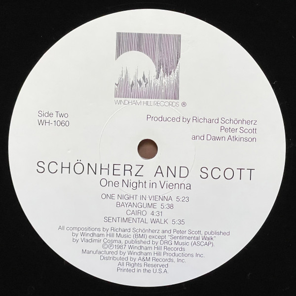 Schönherz & Scott - One Night In Vienna | Windham Hill Records (WH 1060) - 3