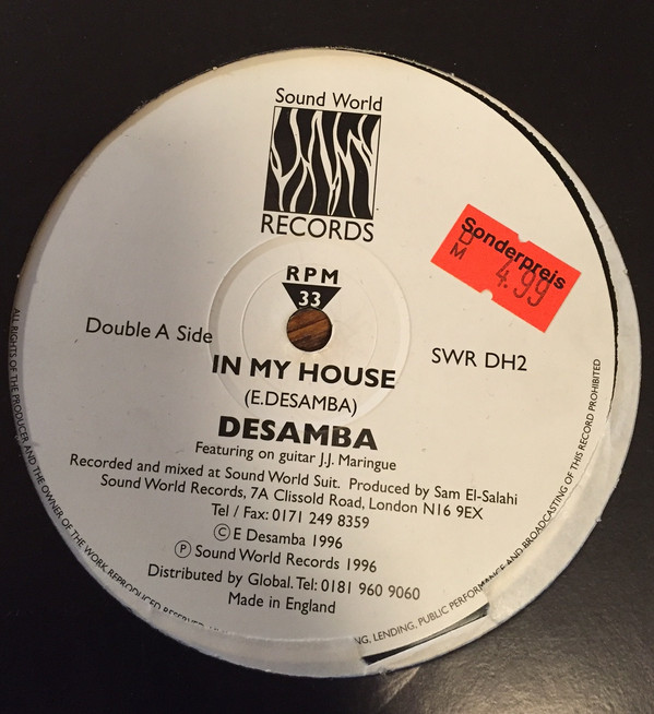Desamba - In My House | Sound World Records (SWR DH2) - main