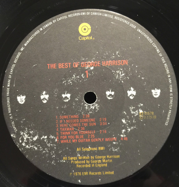 George Harrison - The Best Of George Harrison | Capitol Records (ST-11578) - 4