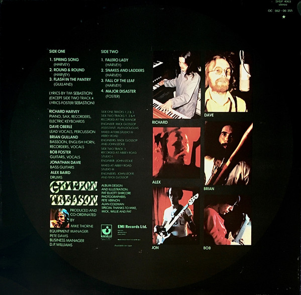 Gryphon - Treason | Harvest (SHSP 4063) - 2