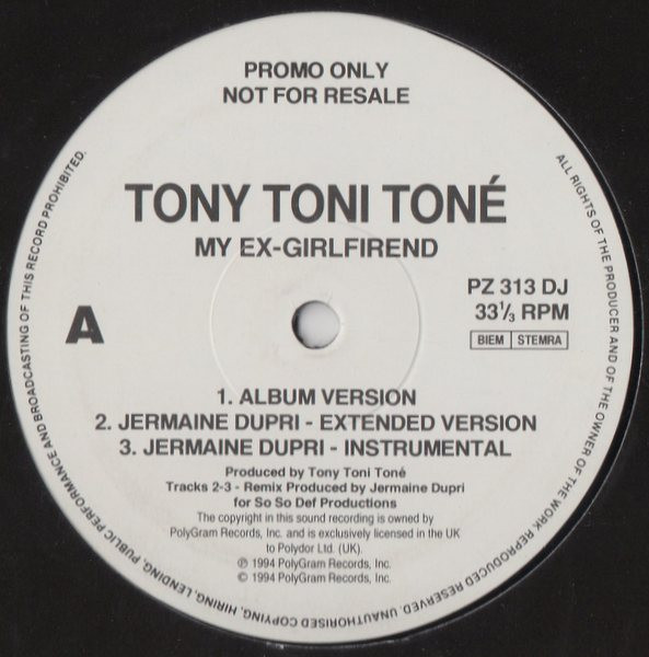 Tony! Toni! Toné! - My Ex-Girlfriend | Polydor (PZ 313 DJ) - main