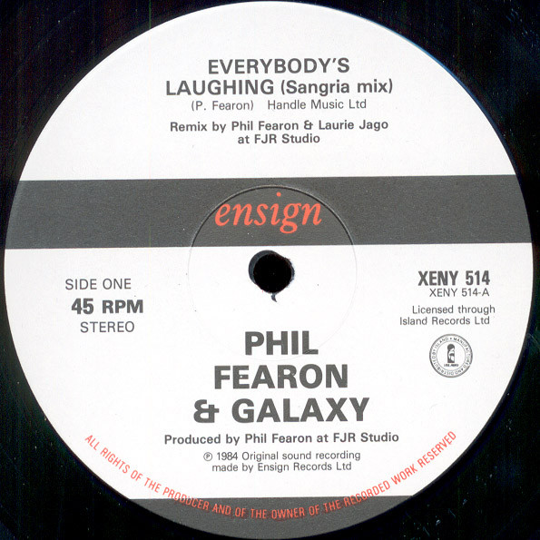 Phil Fearon & Galaxy - Everybody's Laughing (Sangria Mix) | Ensign (XENY 514) - 3