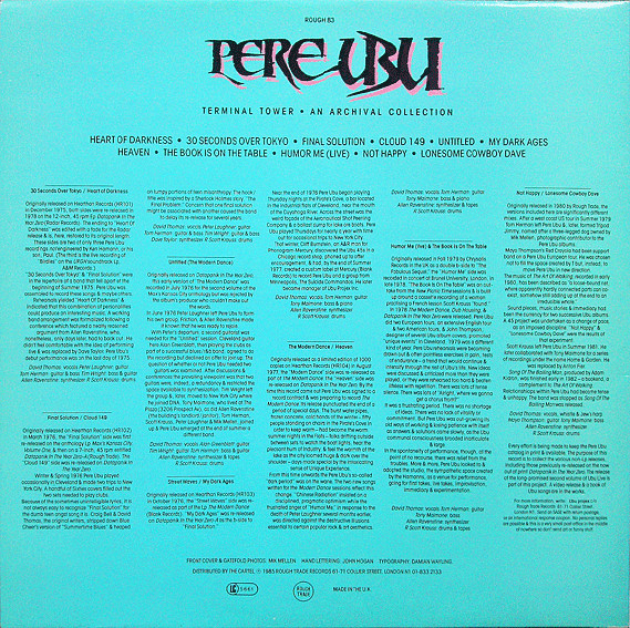 Pere Ubu - Terminal Tower - An Archival Collection | Rough Trade (ROUGH 83) - 2