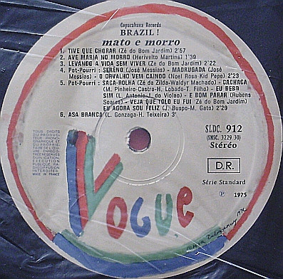 Mato E Morro - Brazil! | Vogue (SLDC. 912) - 2 Mato E Morro - Brazil! | Vogue (SLDC. 912) - 2