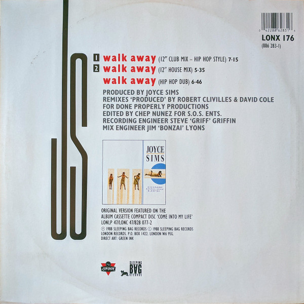 Joyce Sims - Walk Away Remix | London Records (LONX 176) - 2
