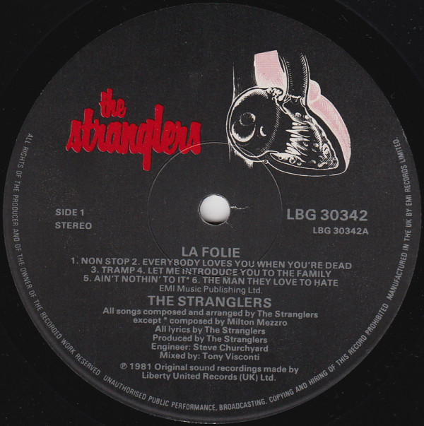 The Stranglers - La Folie | Liberty (LBG 30342) - 3 The Stranglers - La Folie | Liberty (LBG 30342) - 3