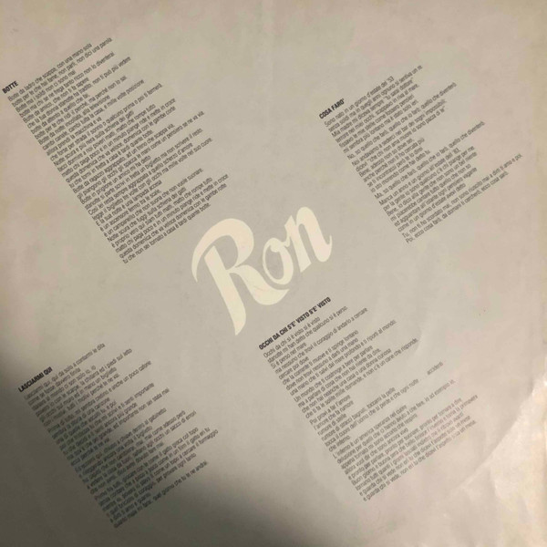 Ron - Guarda Chi Si Vede | Spaghetti Records (ZPLSR 34170) - 2
