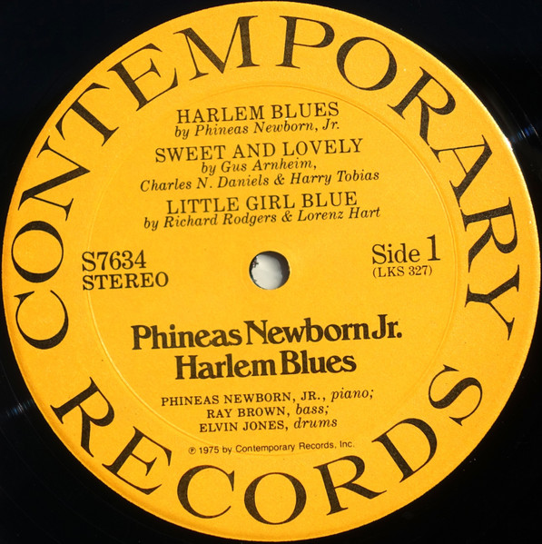Phineas Newborn Jr. With Ray Brown & Elvin Jones - Harlem Blues | Contemporary Records (S7634) - 3