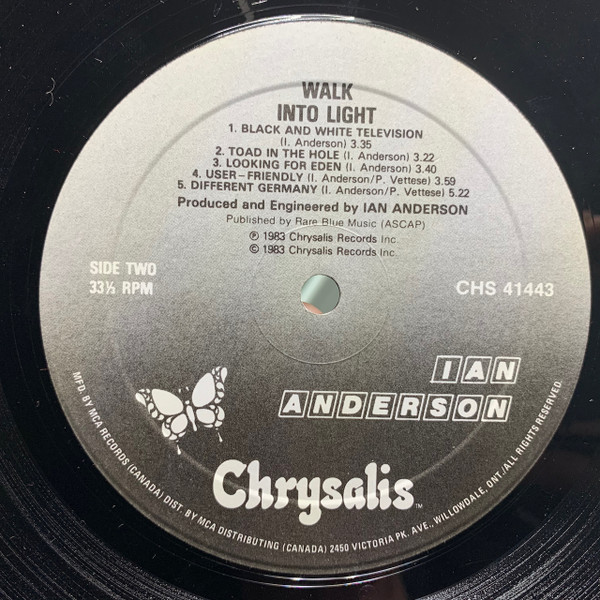 Ian Anderson - Walk Into Light | Chrysalis (CHS 41443) - 4