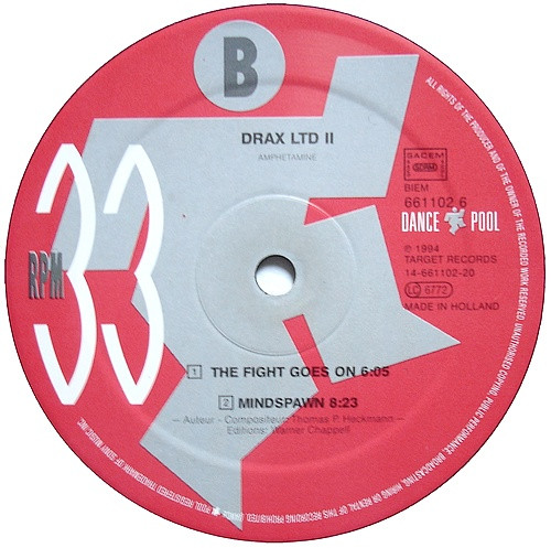 Drax - Amphetamine | Dance Pool (DAN 661102 6) - 3