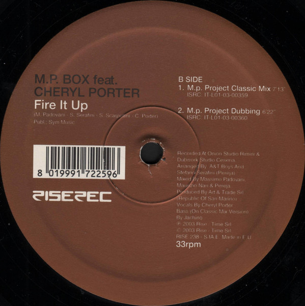 M.P. Box Feat. Cheryl Porter - Fire It Up | Rise (RISE 238) - 2
