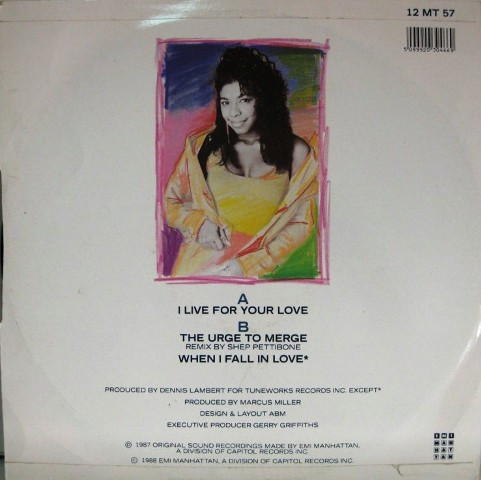 Natalie Cole - I Live For Your Love | EMI-Manhattan Records (12MT 57) - 2