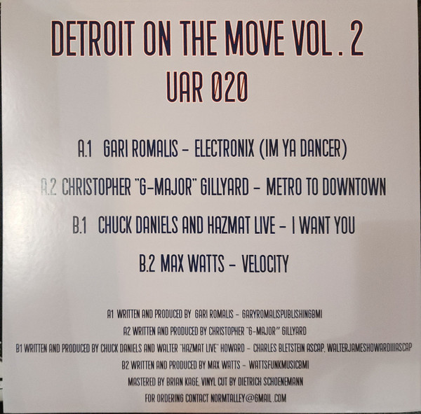Various - Detroit On The Move Vol. 2 | Upstairs Asylum Recordings (UAR 020) - 3