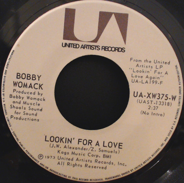 Bobby Womack - Lookin' For A Love / Let It Hang Out | United Artists Records (UA-XW375-W) - main