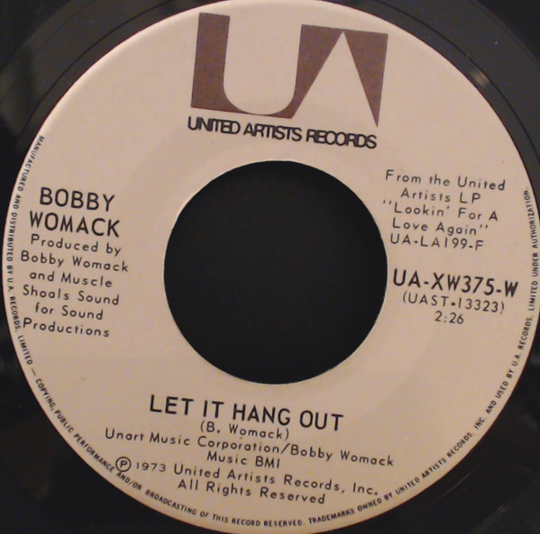 Bobby Womack - Lookin' For A Love / Let It Hang Out | United Artists Records (UA-XW375-W) - 2