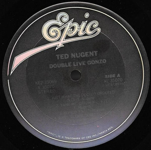 Ted Nugent - Double Live Gonzo! | Epic (KE2 35069) - 2