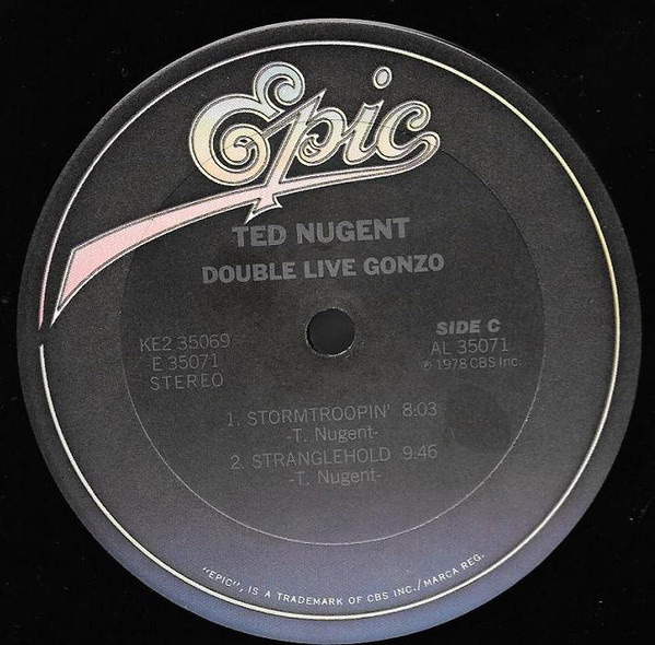 Ted Nugent - Double Live Gonzo! | Epic (KE2 35069) - 4