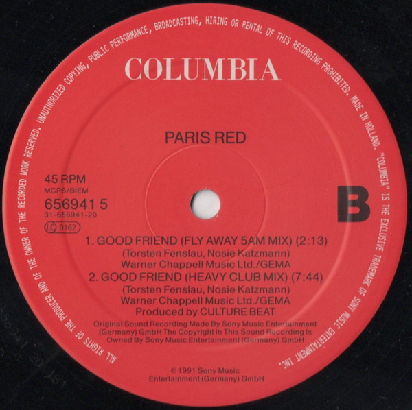Paris Red - Good Friend | Columbia (656941 5) - 3 Paris Red - Good Friend | Columbia (656941 5) - 3