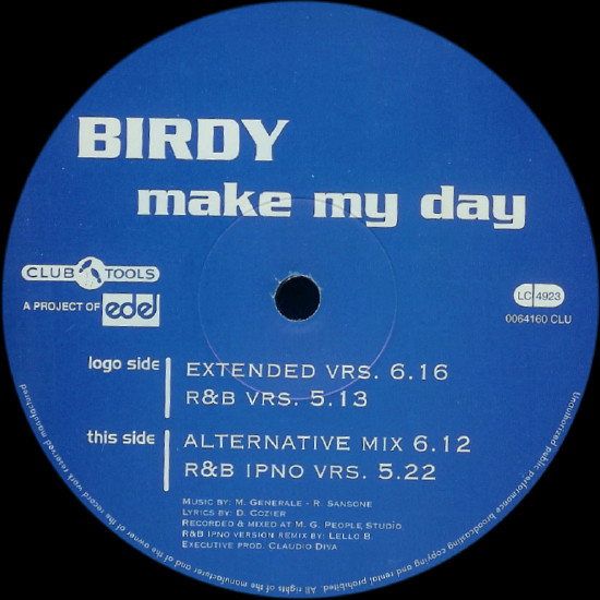 Birdy - Make My Day | Club Tools (006416-0 CLU)