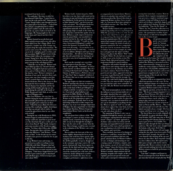 Ben Webster - Soulville | Verve Records (VE-2-2536) - 2