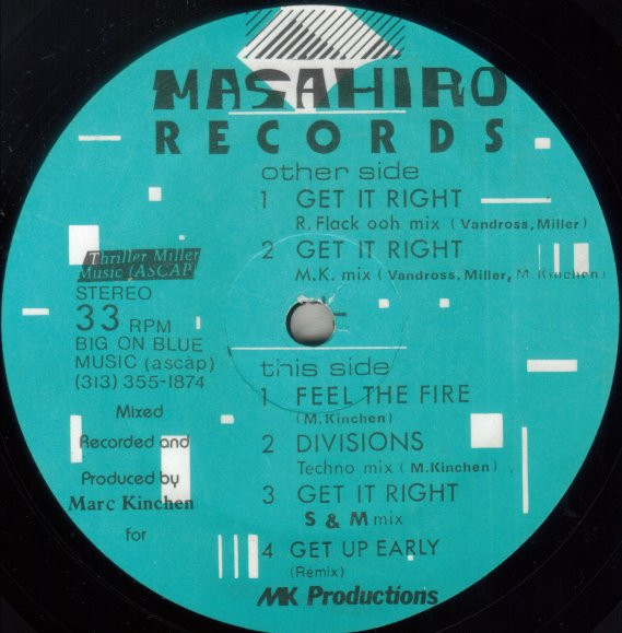 Area 10 Featuring Marc Kinchen - Get It Right | Masahiro Records (MAH001) Area 10 Featuring Marc Kinchen - Get It Right | Masahiro Records (MAH001)