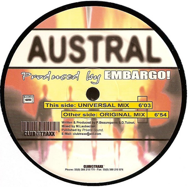 Austral - Flash | Clubtraxx Records (003) - 3