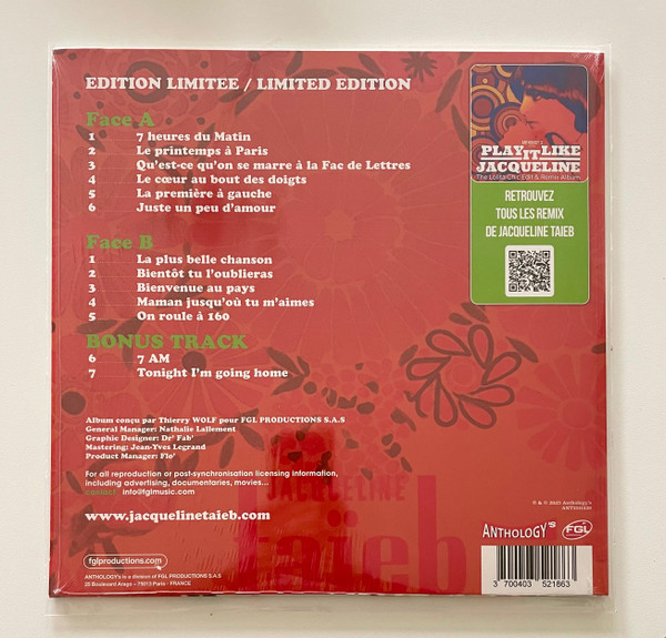Jacqueline Taieb - Jacqueline Taïeb | Anthology's (ANT2511229) - 2